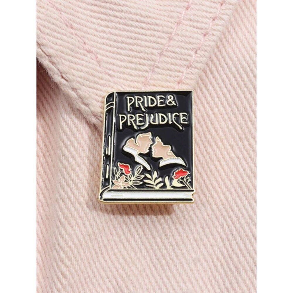 1pc Pride Prejudice Book Enamel Pins Custom Romantic Drama Film Novel Brooches